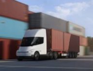 Le Tesla Semi européen. // Source : Tesla Le Tesla Semi européen. // Source : Tesla