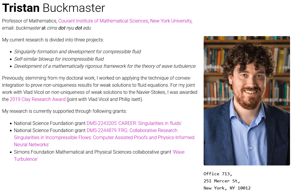 Tristan Buckmaster Tristan Buckmaster