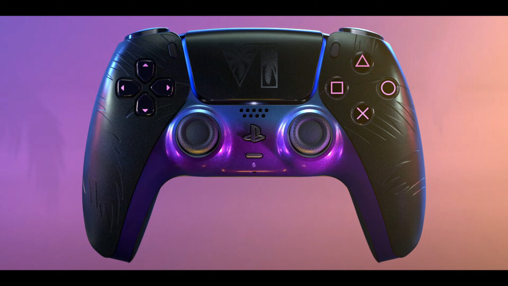 La manette GTA 6 pour la PS5 verson noire. La manette GTA 6 pour la PS5 verson noire.