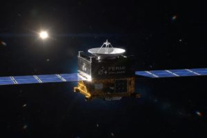 Vue d'artiste de la sonde Fermi Explorer. Source : Fermi Explorer
