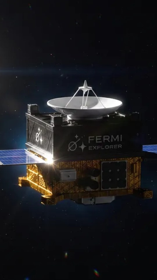Vue d'artiste de la sonde Fermi Explorer. Source : Fermi Explorer