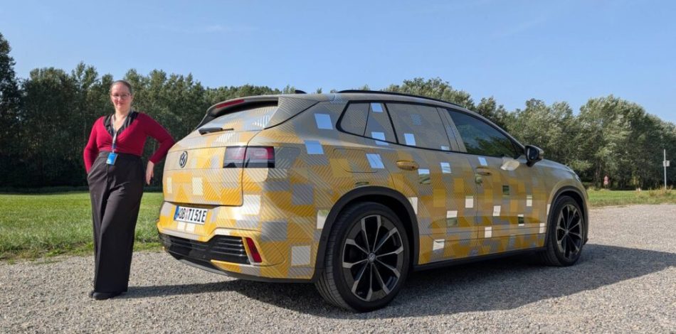 Volkswagen ID. Tiguan encore camouflé // Source : Maxime Fontanier pour Numerama Volkswagen ID. Tiguan encore camouflé // Source : Maxime Fontanier pour Numerama