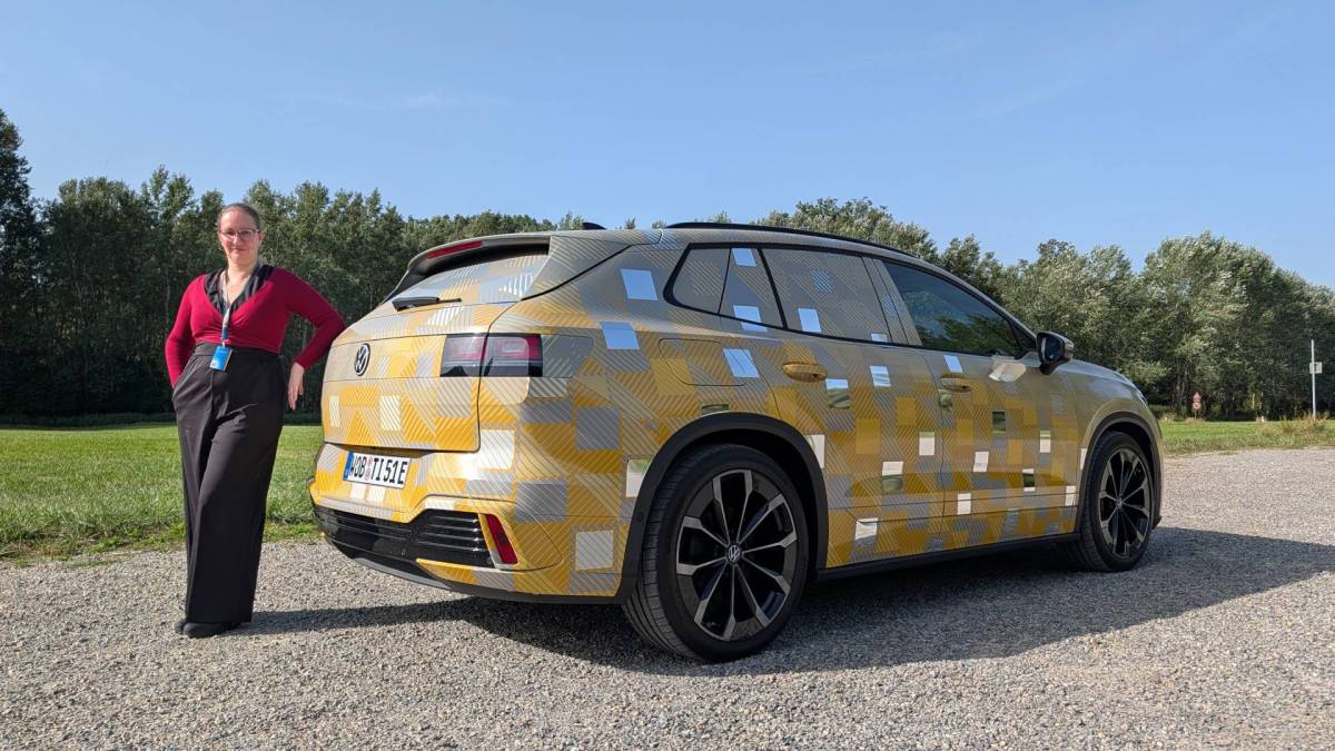 Volkswagen ID. Tiguan encore camouflé // Source : Maxime Fontanier pour Numerama Volkswagen ID. Tiguan encore camouflé // Source : Maxime Fontanier pour Numerama