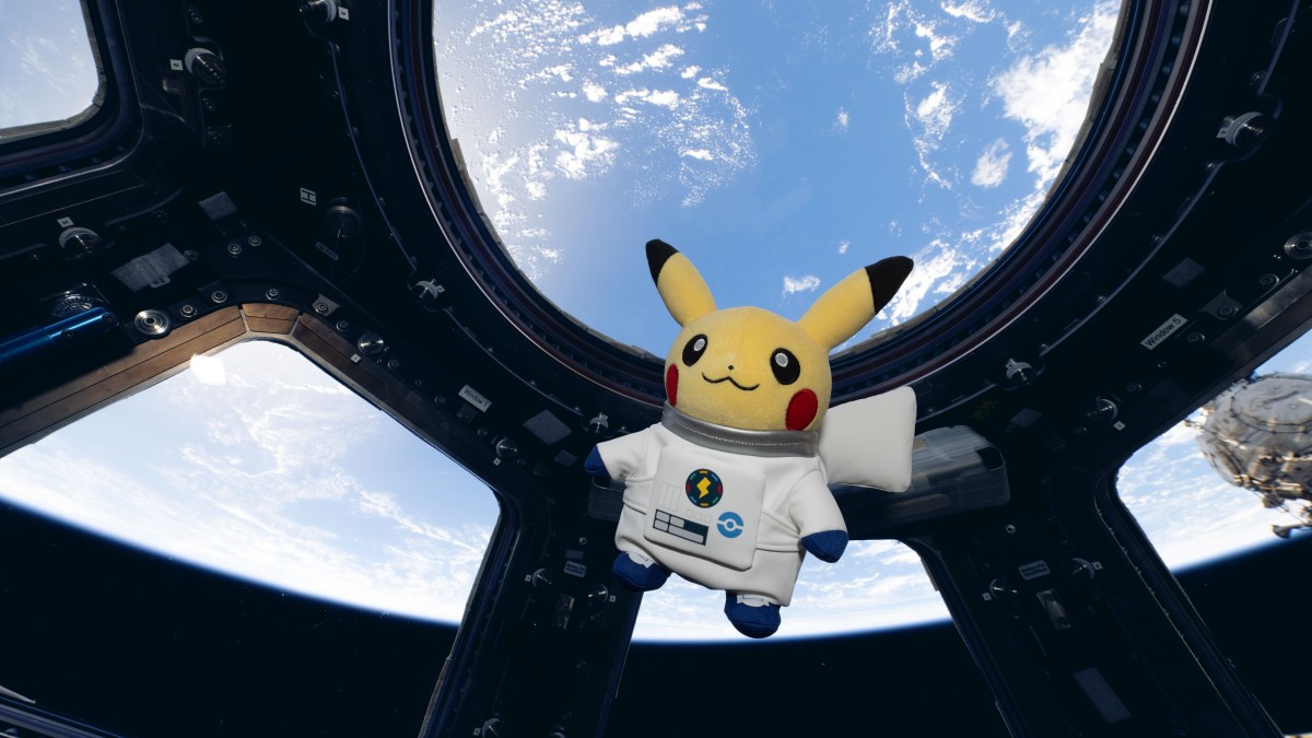 Pikachu dans l'espace. Source : ESA/Sophie Adenot