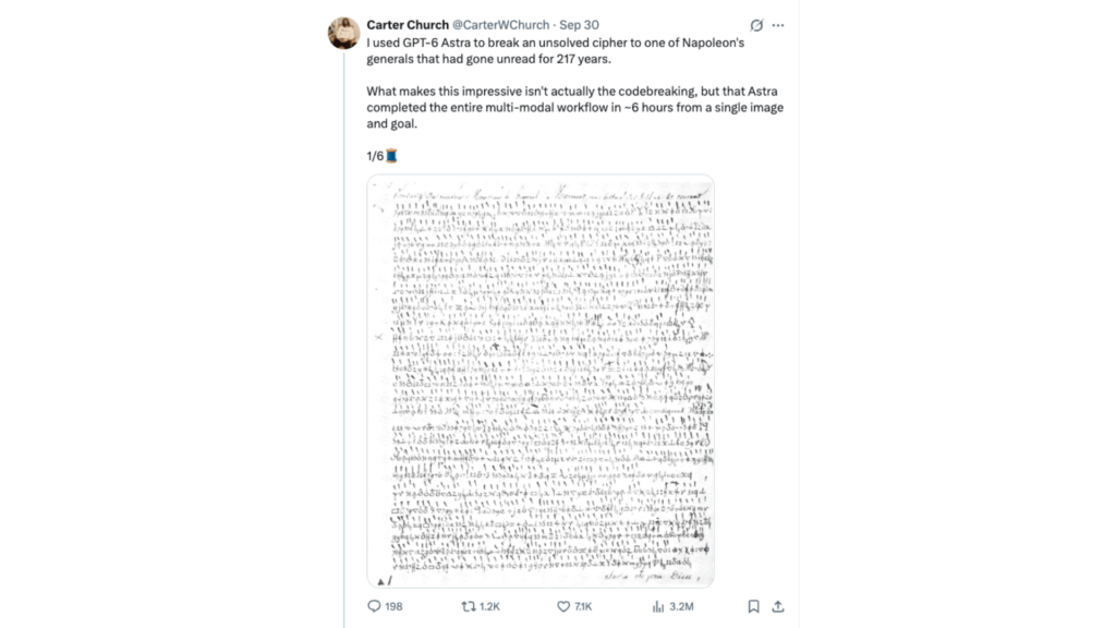 Cette lettre était dédiée à l'un des généraux de Napoléon. // Source : @CarterWChurch Cette lettre était dédiée à l'un des généraux de Napoléon. // Source : @CarterWChurch