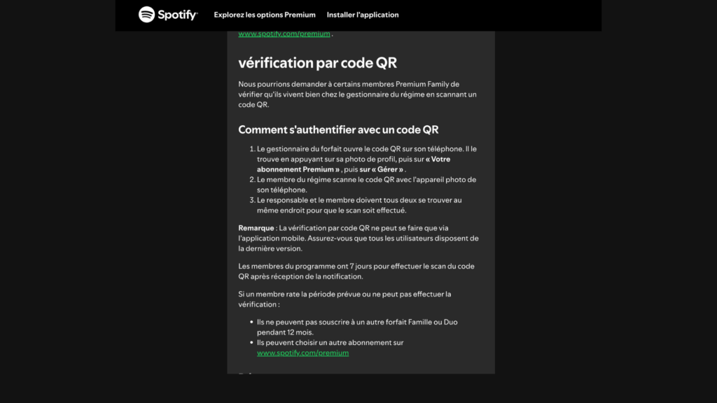 La page d'aide de Spotify. // Source : Spotify / Capture d'écran Numerama La page d'aide de Spotify. // Source : Spotify / Capture d'écran Numerama