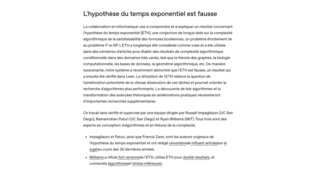 OpenAI assure que l'hypothèse du temps exponentiel est fausse // Source : OpenAI OpenAI assure que l'hypothèse du temps exponentiel est fausse // Source : OpenAI
