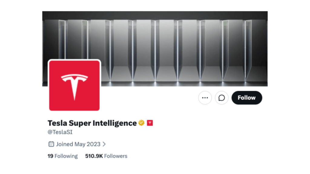 TeslaAI est devenu TeslaSI sur X // Source : TeslaSI