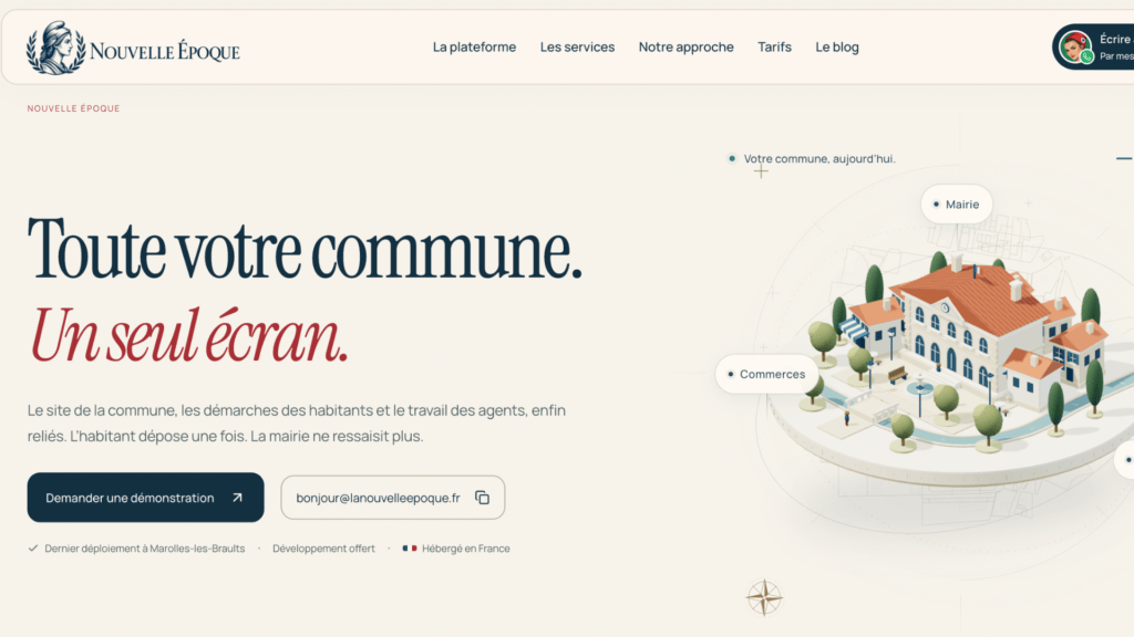 Le site de Nouvelle Époque // Source : Nouvelle Époque