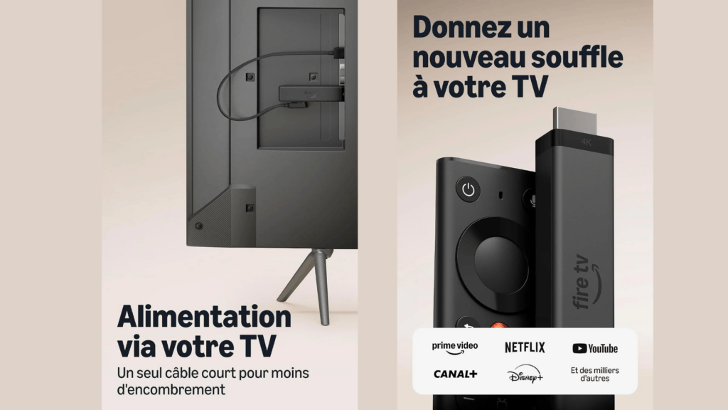 Amazon Fire TV Stick 4K (nouvelle génération) // Source : Amazon Amazon Fire TV Stick 4K (nouvelle génération) // Source : Amazon