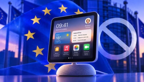 Le Apple Home Hub en Europe  // Source : Numerama avec ChatGPT Images