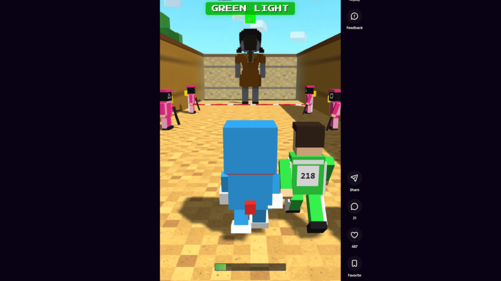 Doraemon dans Squid Game // Source : Astrocade