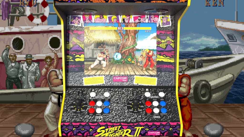 borne d’arcade Street Fighter II // Source : Iconic Arcade XT Capcom