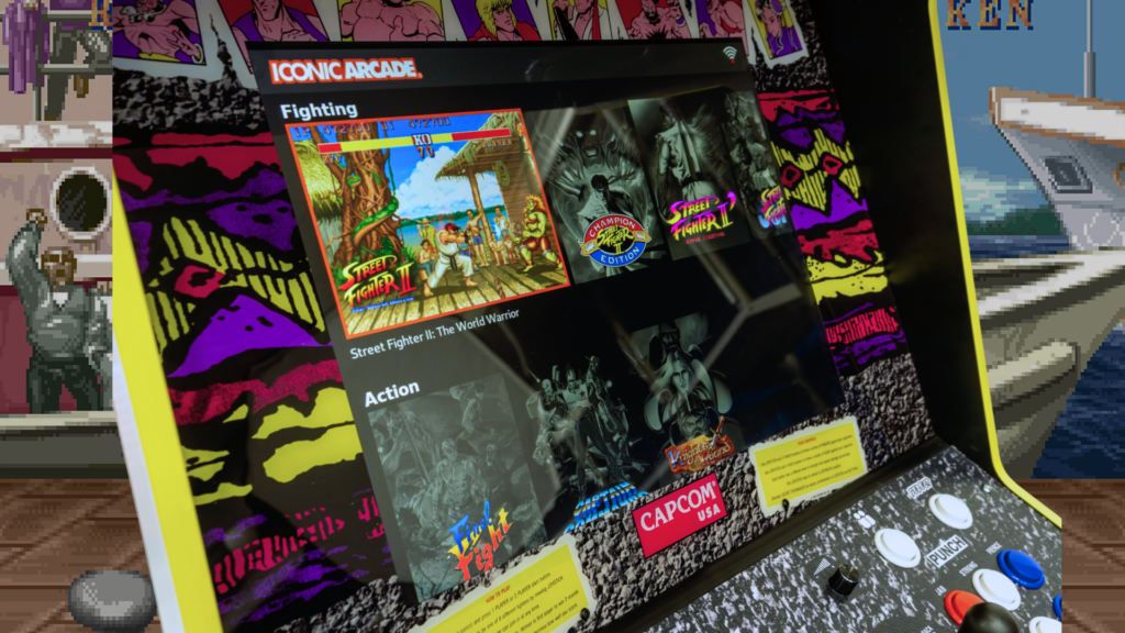borne d’arcade Street Fighter II  // Source : Iconic Arcade XT Capcom