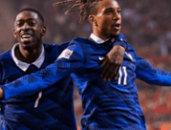 Ousmane Dembélé et Michael Olise avec l'Équipe de France // Source : Compte X de l'Équipe de France Ousmane Dembélé et Michael Olise avec l'Équipe de France // Source : Compte X de l'Équipe de France