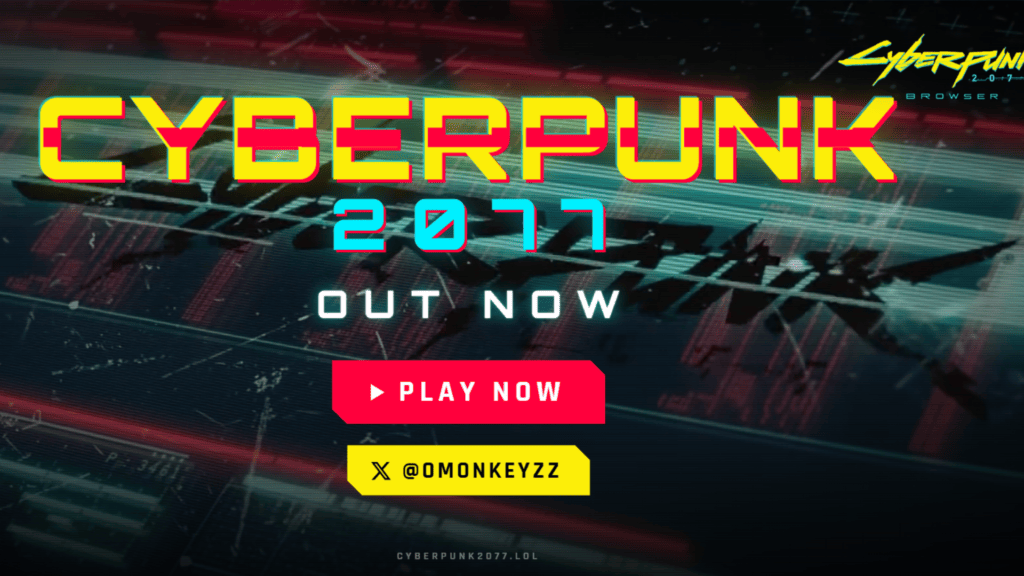 Cyberpunk 2077 sur navigateur // Source : omonkey