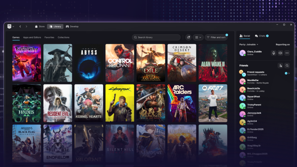 Le nouveau Launcher d'Epic Games est disponible en préversion. // Source : Epic Games Le nouveau Launcher d'Epic Games est disponible en préversion. // Source : Epic Games