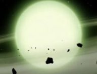 WDJ1330+6435, l'étoile verte (illustration). // Source : Mark A. Garlick/University of Warwick (image recadrée)