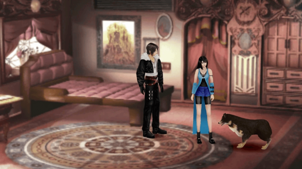 Squall et Linoa dansFinal Fantasy VIII // Source : Square Squall et Linoa dansFinal Fantasy VIII // Source : Square