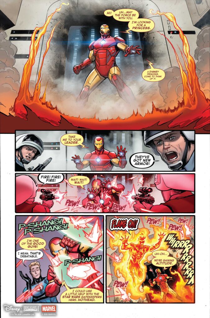 Iron Man débarque dans Star Wars // Source : Marvel Iron Man débarque dans Star Wars // Source : Marvel