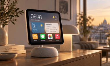 Apple Home Hub // Source : Numerama, avec ChatGPT Images