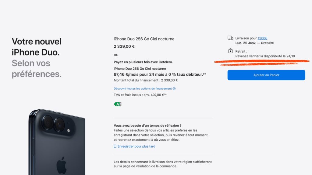 iPhone Duo, des disponibilités à venir le 24 octobre ? iPhone Duo, des disponibilités à venir le 24 octobre ?