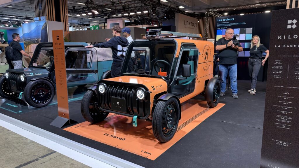 Kilow et son quadricycle La Bagnole au Mondial de l'Auto 2026. // Source : Robin San Vicente pour Numerama Kilow et son quadricycle La Bagnole au Mondial de l'Auto 2026. // Source : Robin San Vicente pour Numerama