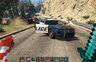 GTA Minecraft mod // Source : Capture d'écran