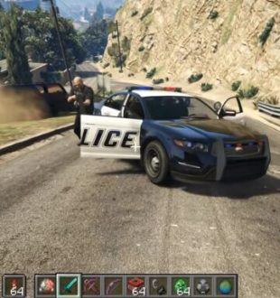 GTA Minecraft mod // Source : Capture d'écran GTA Minecraft mod // Source : Capture d'écran