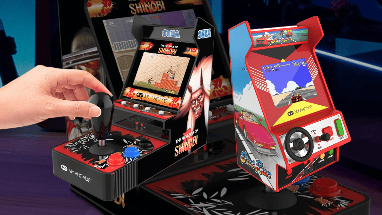 Ces deux mini-bornes d’arcade sont en précommande, avec Out Run et Shinobi au programme