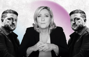 Zelensky Lepen // Source : motnage Numerama