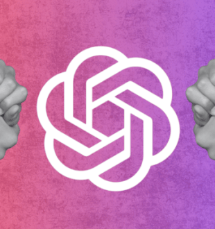 OpenAI bras de fer // Source : montage Numerama OpenAI bras de fer // Source : montage Numerama