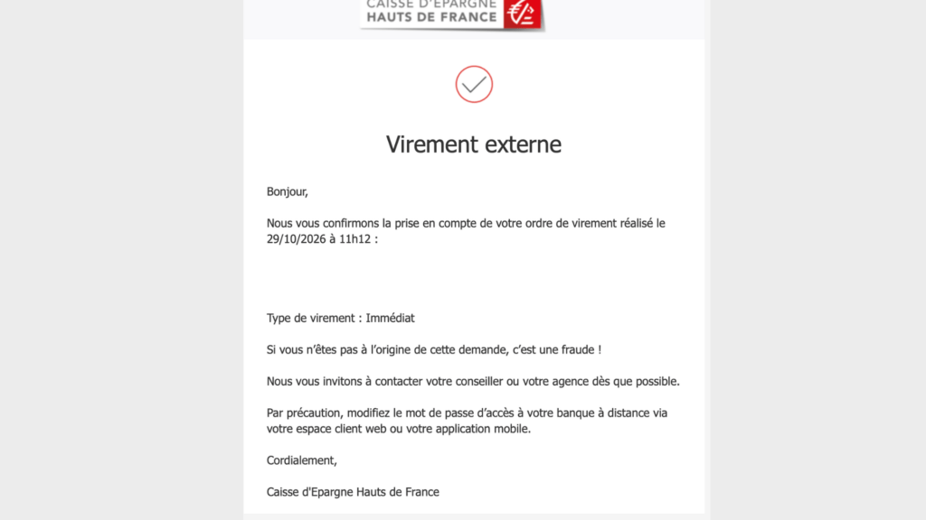Plusieurs utilisateurs rapportent également des difficultés pour effectuer des virements bancaires // Source : Numerama