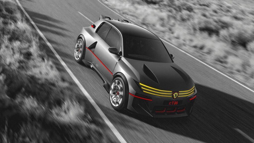 La Peugeot E-T16 Concept. // Source : Peugeot La Peugeot E-T16 Concept. // Source : Peugeot
