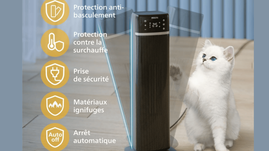 Philips Chauffage électrique connecté 5000 (2) // Source : Philips 