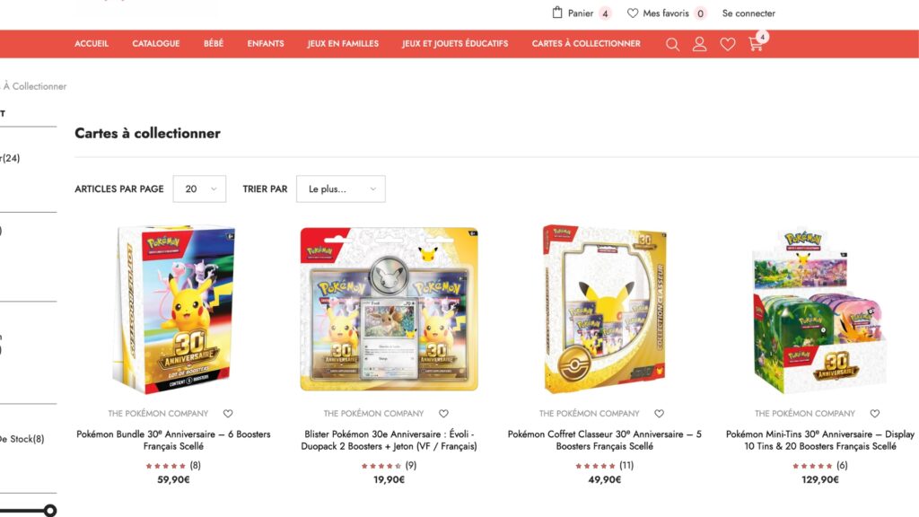 Exemple d'un site douteux avec du stock sur des coffrets 30 ans introuvables en boutique Exemple d'un site douteux avec du stock sur des coffrets 30 ans introuvables en boutique