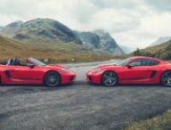Les Porsche 718 Boxster et 718 Cayman en version GTS. // Source : Porsche Les Porsche 718 Boxster et 718 Cayman en version GTS. // Source : Porsche