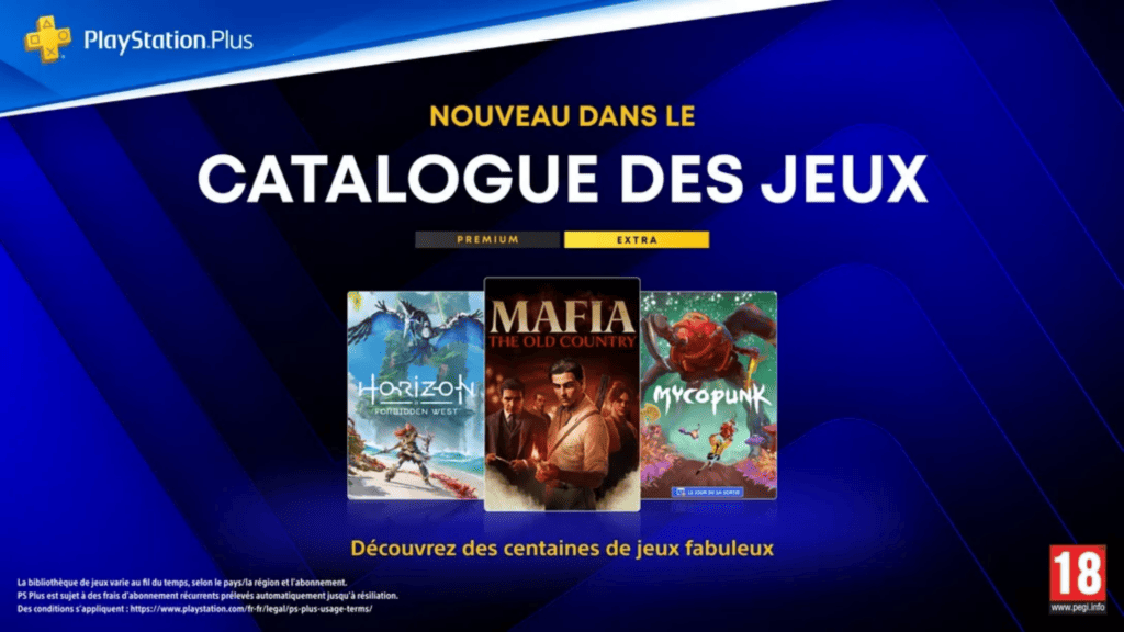 Les nouveaux jeux du PS Plus Extra et Premium en octobre 2026. // Source : Sony Les nouveaux jeux du PS Plus Extra et Premium en octobre 2026. // Source : Sony