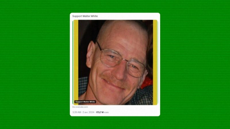 Pourquoi cette étrange pub pour Walter White tourne-t-elle en boucle sur X depuis des années ?
