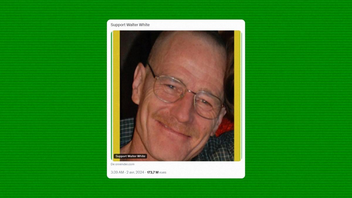 Pourquoi cette étrange pub pour Walter White tourne-t-elle en boucle sur X depuis des années ?