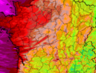 Prévisions de rafales de vent pour vendredi 23 octobre 2026. // Source : Info Climat Prévisions de rafales de vent pour vendredi 23 octobre 2026. // Source : Info Climat
