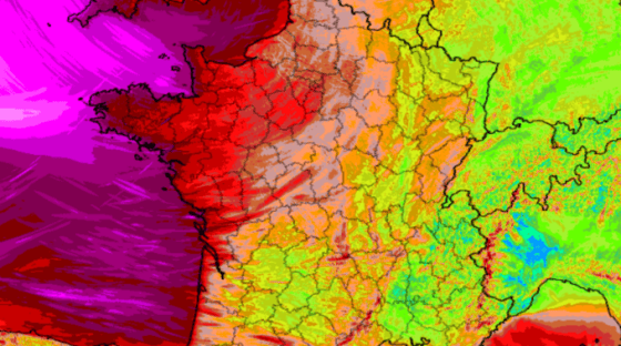 Prévisions de rafales de vent pour vendredi 23 octobre 2026. // Source : Info Climat Prévisions de rafales de vent pour vendredi 23 octobre 2026. // Source : Info Climat