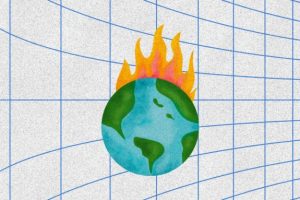 Terre en feu, illustration. // Source : Montage Numerama avec Canva Terre en feu, illustration. // Source : Montage Numerama avec Canva