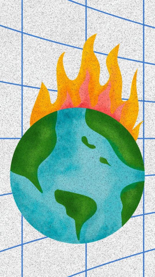 Terre en feu, illustration. // Source : Montage Numerama avec Canva Terre en feu, illustration. // Source : Montage Numerama avec Canva