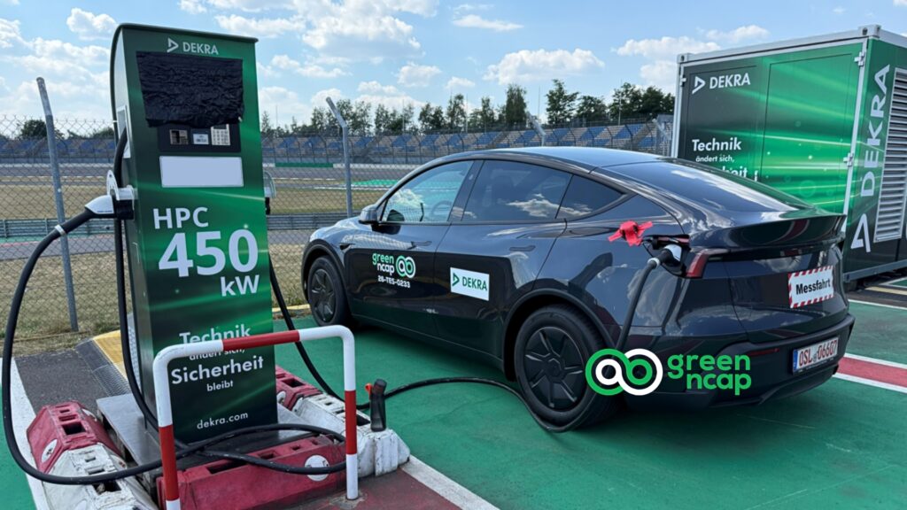 Le Tesla Model Y Propulsion est la voiture la plus propre selon Green NCAP. // Source : Green NCAP