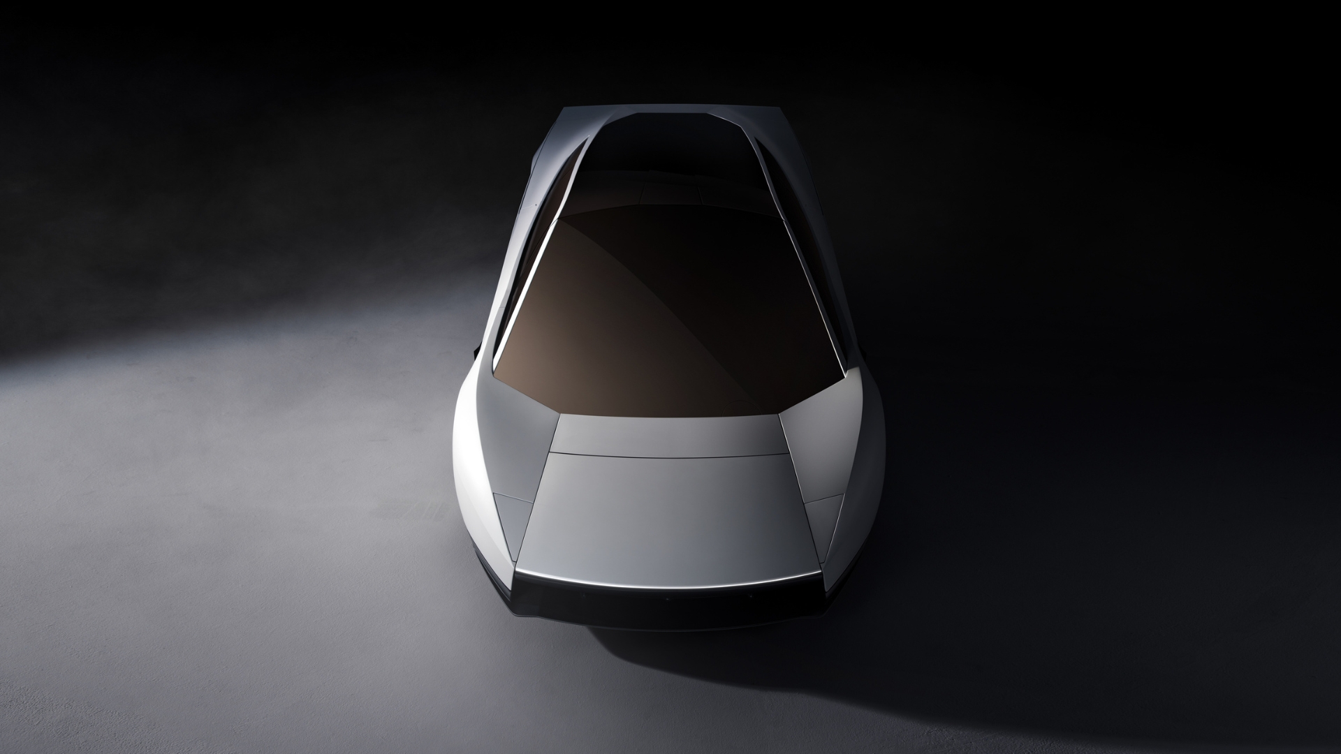 Le Tesla Roadster de face (fermé)