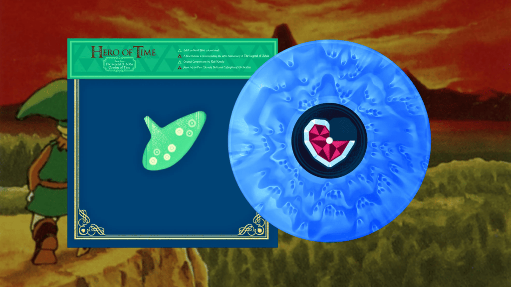 The Legend of Zelda Ocarina of Time – Hero of Time Anniversary Edition 2LP // Source : iam8bit & Materia Collective The Legend of Zelda Ocarina of Time – Hero of Time Anniversary Edition 2LP // Source : iam8bit & Materia Collective