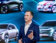 Thomas Schäfer et la gamme électrique du groupe // Source : Volkswagen Group Thomas Schäfer et la gamme électrique du groupe // Source : Volkswagen Group