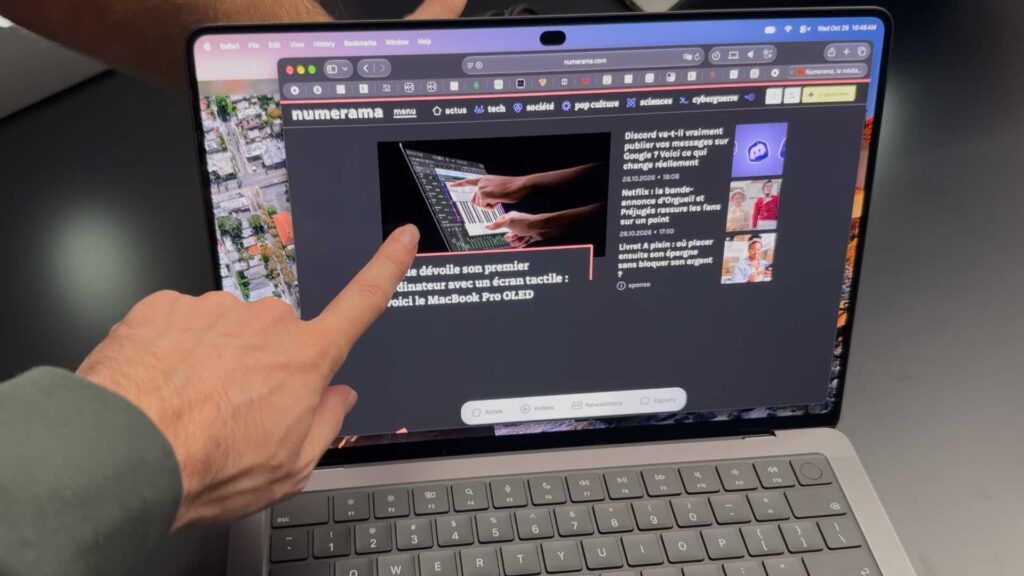 Interagir avec un Mac en touchant son écran est parfois surprenant. Interagir avec un Mac en touchant son écran est parfois surprenant.