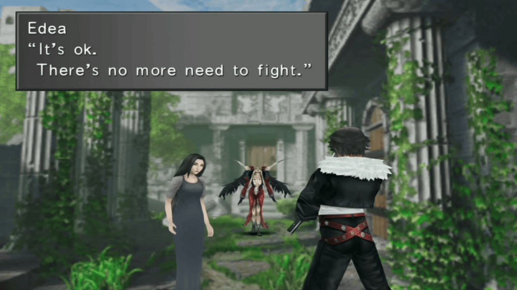 Ultimécia à l'endroit de la promesse, dans Final Fantasy VIII // Source : Square Ultimécia à l'endroit de la promesse, dans Final Fantasy VIII // Source : Square